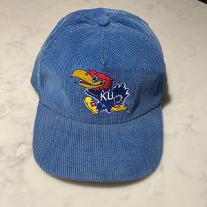 Vintage KU JAYHAWKS corduroy trucker hat
